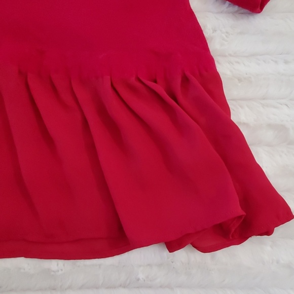 •French Connection•Deep red l/s  vneck•Small•EUC - Picture 7 of 16